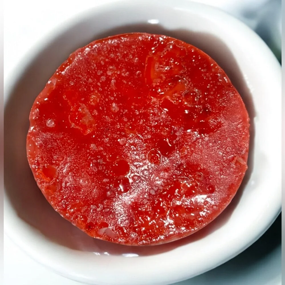 Cherry melon 12 gauge bullet handmade soap 3x3 inch & 5oz donkey milk/ oatmeal